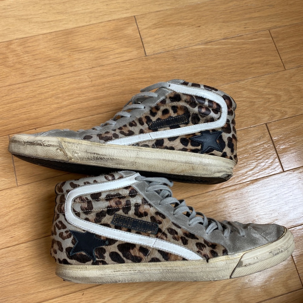 Leopard Print High Top Golden Goose - Size 41